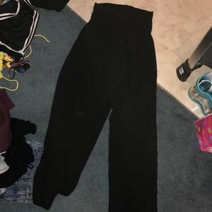 Black dress flowwy pants